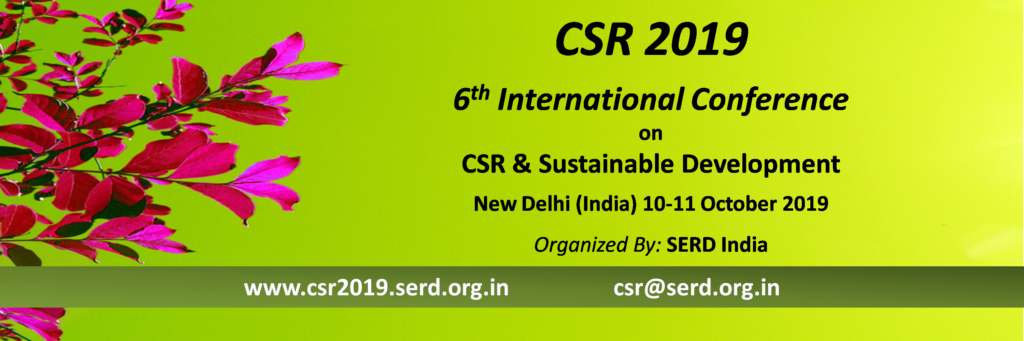 Organisers And Supporters 6th International Conference On Csr